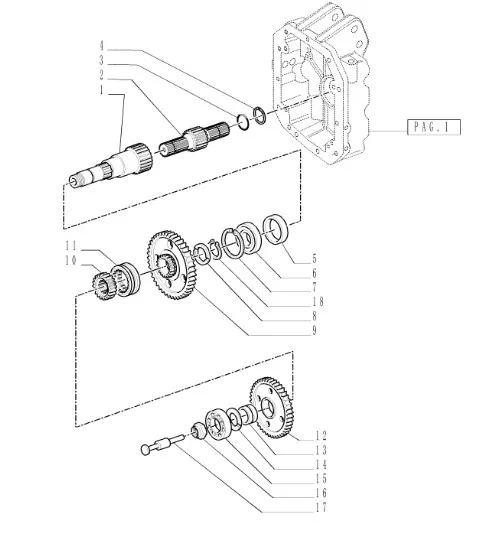 5182629 - Шайба вала нижн. муфты ВОМ TMT7/MXMPm.